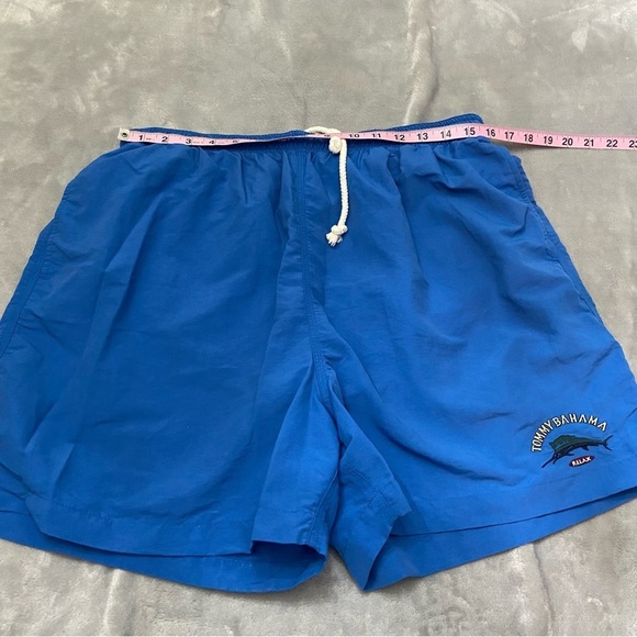 Tommy Bahama Blue Mesh Lined Embroidered Swim Shorts 21757 - Picture 8 of 10